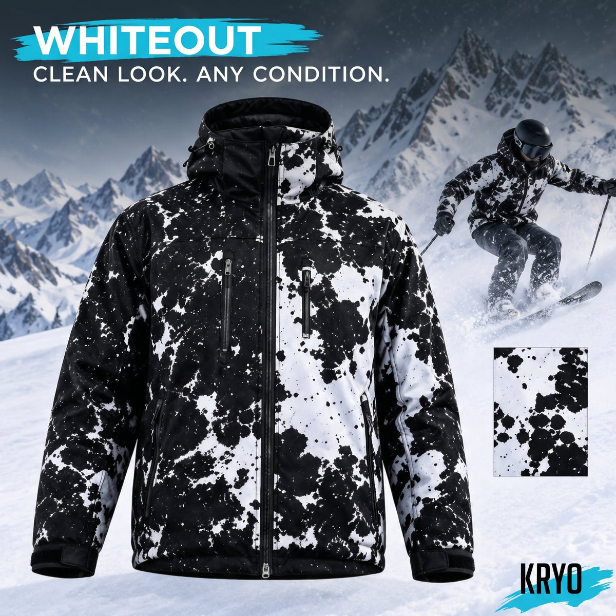 KRYO Reactive Jacket in Whiteout